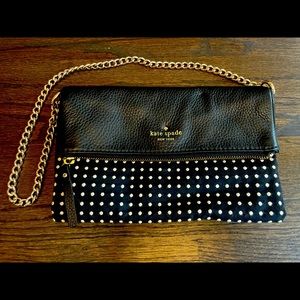 Kate Spade small polka dot and leather purse